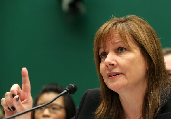 WASHINGTON, DC - JUNE 18:  General Motors CEO Mary Barra testifies during a House Energy and Commerce Committee hearing on Capitol Hill on June 18, 2014 in Washington, DC. The committee is hearing testimony on GM's internal recall investigation and how the company is changing to prevent another safety crisis similar to its deadly delay in recalling millions of defective cars.  (Photo by Mark Wilson/Getty Images)
