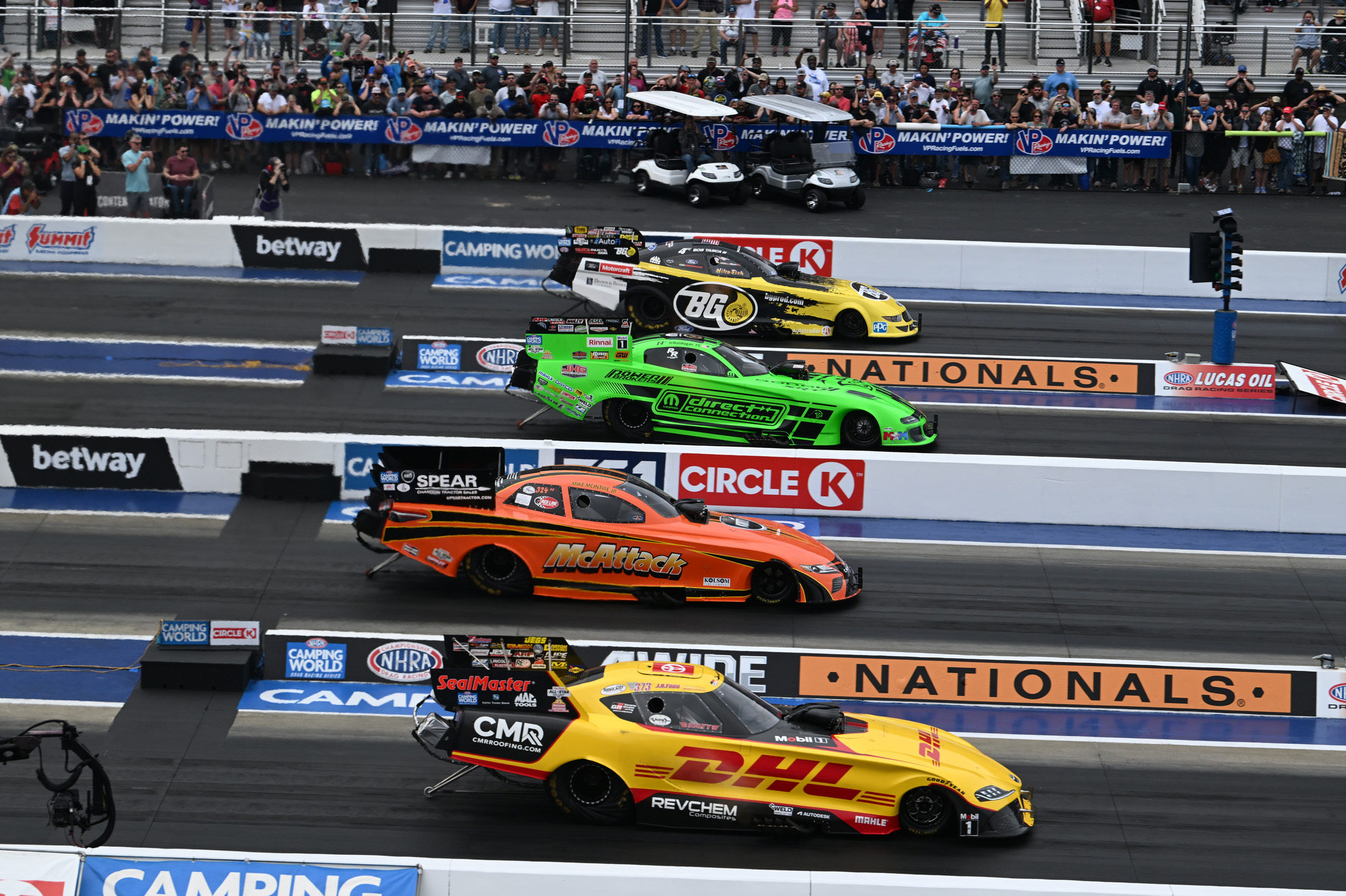 NHRA 2023 4Wide final qualifying results, final round pairings from